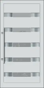 ALDRIN  Gealan D Inox betétes műanyag bejárati ajtó