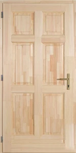 Alida borovi fenyő fa bejárati ajtó (D)