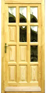 Ámor háromszög borovi fenyő fa bejárati ajtó (D)