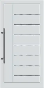 DORADO  Gealan D Inox betétes műanyag bejárati ajtó