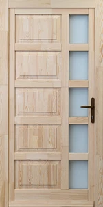 Erik borovi fenyő fa bejárati ajtó (B)