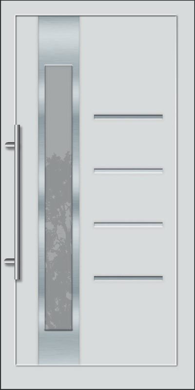 FAVORITE Gealan D Inox betétes műanyag bejárati ajtó