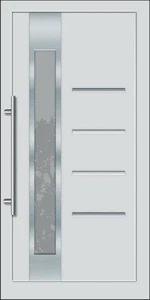 FAVORITE Gealan D Inox betétes műanyag bejárati ajtó