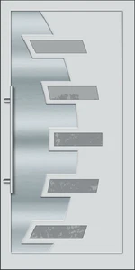 GEMINI  Gealan D Inox betétes műanyag bejárati ajtó