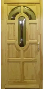 Görög borovi fenyő fa bejárati ajtó (K)