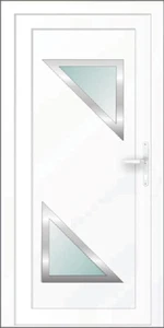 Inox 10  Gealan F Inox betétes műanyag bejárati ajtó