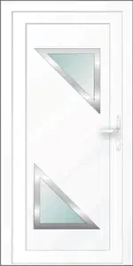 Inox 10  Gealan F Inox betétes műanyag bejárati ajtó