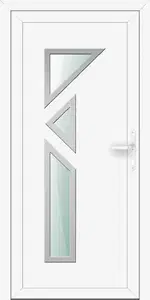 Inox 16  Gealan F Inox betétes műanyag bejárati ajtó