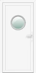 Inox 17  Gealan F Inox betétes műanyag bejárati ajtó