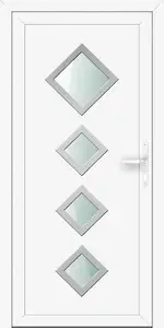 Inox 18  Gealan F Inox betétes műanyag bejárati ajtó