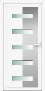 Inox 20  Gealan F Inox betétes műanyag bejárati ajtó