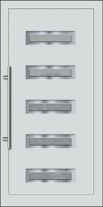 LACERTA  Gealan D Inox betétes műanyag bejárati ajtó