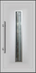 MATRIX  Gealan D Inox betétes műanyag bejárati ajtó