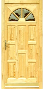 Napsugár I Tele borovi fenyő fa bejárati ajtó (D)