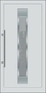 PAVO  Gealan D Inox betétes műanyag bejárati ajtó
