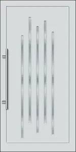 RAIN  Gealan D Inox betétes műanyag bejárati ajtó