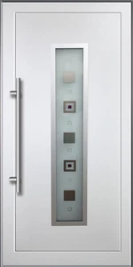 TAHOE  Gealan D Inox betétes műanyag bejárati ajtó