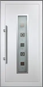 TAHOE  Gealan D Inox betétes műanyag bejárati ajtó