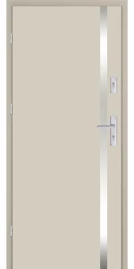 Taródi Ludas 120 szálcsiszolt acél intarziás mdf bejárati ajtó