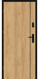 Taródi Ludas 212 fekete intarziás mdf bejárati ajtó