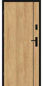 Taródi Ludas 212 fekete intarziás mdf bejárati ajtó