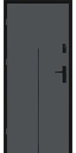 Taródi Ludas 213 fekete intarziás mdf bejárati ajtó