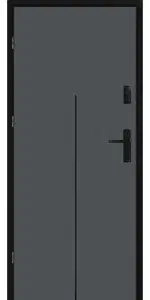 Taródi Ludas 213 fekete intarziás mdf bejárati ajtó