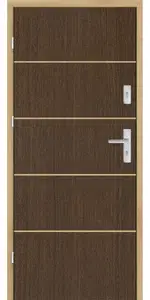 Taródi Ludas 307 tölgy intarziás mdf bejárati ajtó