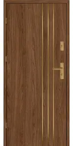 Taródi Ludas 403 arany intarziás mdf bejárati ajtó