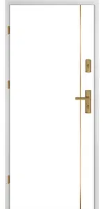 Taródi Ludas 412 arany intarziás mdf bejárati ajtó