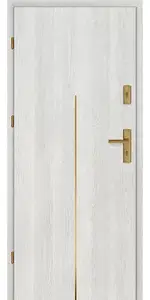 Taródi Ludas 413 arany intarziás mdf bejárati ajtó