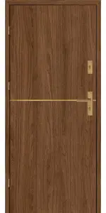 Taródi Ludas 414 arany intarziás mdf bejárati ajtó