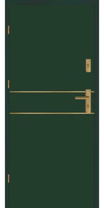Taródi Ludas 416 arany intarziás mdf bejárati ajtó
