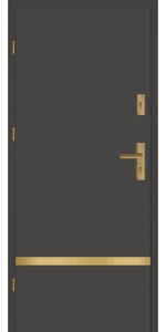 Taródi Ludas 417 arany intarziás mdf bejárati ajtó