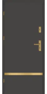 Taródi Ludas 417 arany intarziás mdf bejárati ajtó
