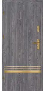 Taródi Ludas 418 arany intarziás mdf bejárati ajtó