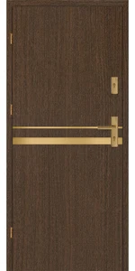 Taródi Ludas 419 arany intarziás mdf bejárati ajtó