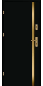 Taródi Ludas 420 arany intarziás mdf bejárati ajtó