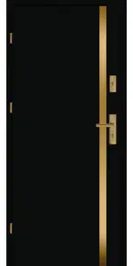 Taródi Ludas 420 arany intarziás mdf bejárati ajtó