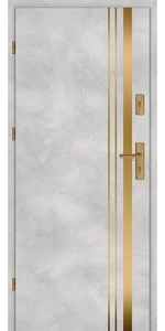 Taródi Ludas 421 arany intarziás mdf bejárati ajtó