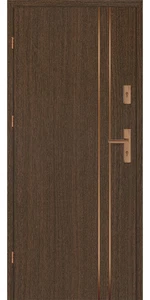 Taródi Ludas 504 réz intarziás mdf bejárati ajtó