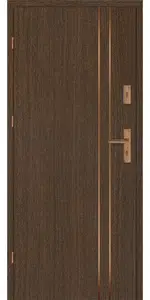 Taródi Ludas 504 réz intarziás mdf bejárati ajtó