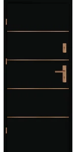 Taródi Ludas 507 réz intarziás mdf bejárati ajtó