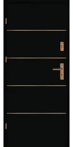 Taródi Ludas 507 réz intarziás mdf bejárati ajtó