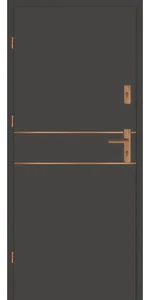 Taródi Ludas 516 réz intarziás mdf bejárati ajtó