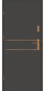 Taródi Ludas 516 réz intarziás mdf bejárati ajtó