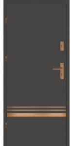 Taródi Ludas 518 réz intarziás mdf bejárati ajtó
