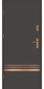 Taródi Ludas 518 réz intarziás mdf bejárati ajtó