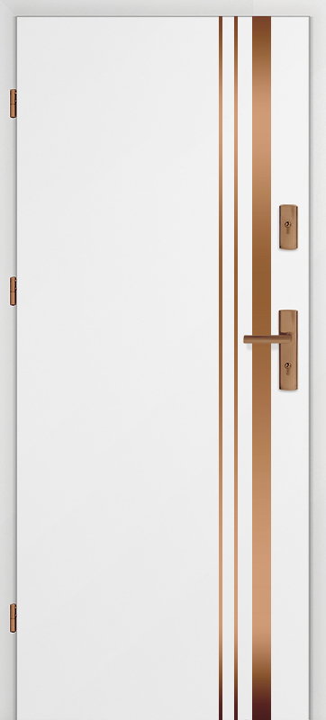 Taródi Ludas 521 réz intarziás mdf bejárati ajtó