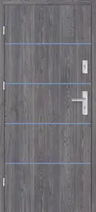 Taródi Ludas 707 kék intarziás mdf bejárati ajtó